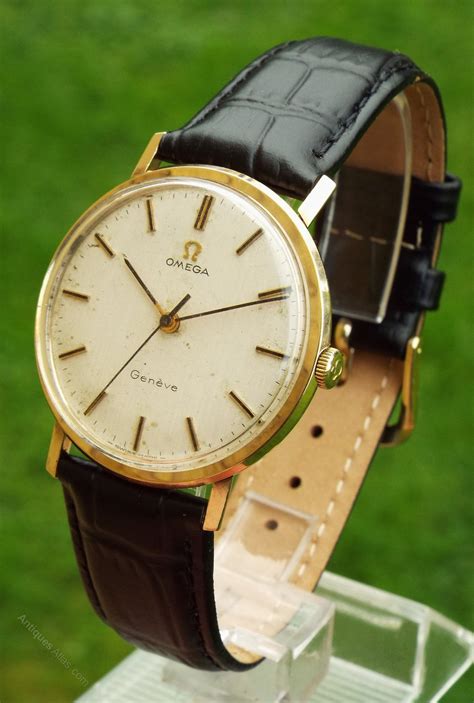 gold omega geneve watch